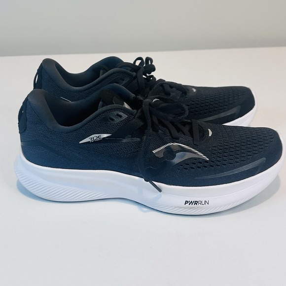 Saucony Women's 8.5 Ride 15 Running Shoes Black/White Colorway S10729-05 - Picture 6 of 14